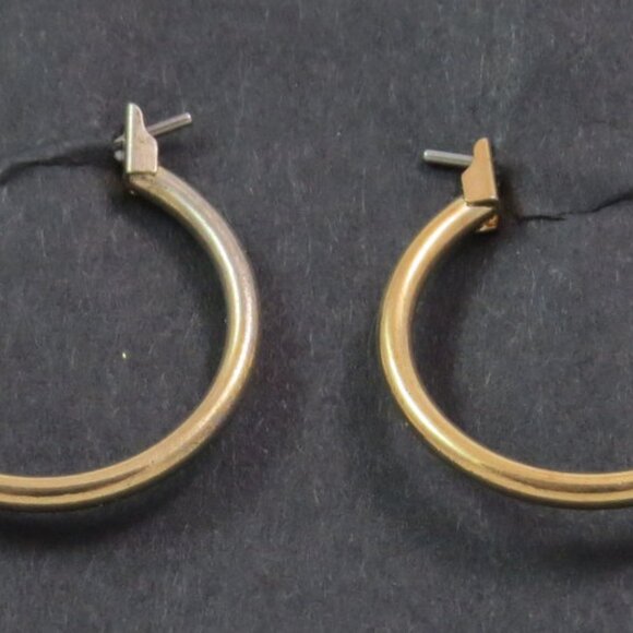 6 Pair Gold and Silver Tone Hoop Earrings - Picture 3 of 7